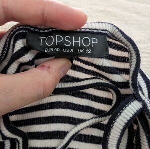 Top shop sleeveless striped summer dress